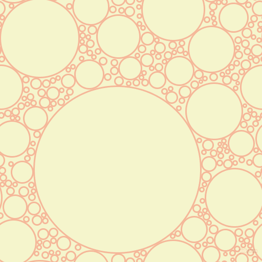 bubbles, circles, sponge, big, medium, small, 3 pixel line width, Mandys Pink and Mimosa circles bubbles sponge soap seamless tileable