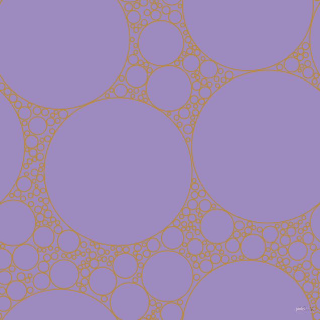 bubbles, circles, sponge, big, medium, small, 2 pixel line width, Marigold and Cold Purple circles bubbles sponge soap seamless tileable