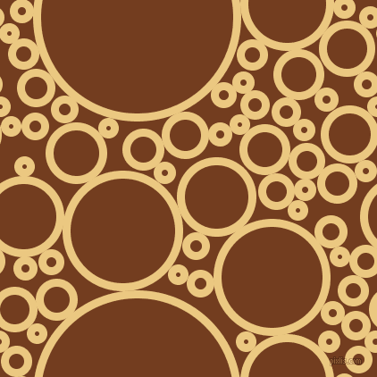 bubbles, circles, sponge, big, medium, small, 9 pixel line width, Marzipan and Peru Tan circles bubbles sponge soap seamless tileable