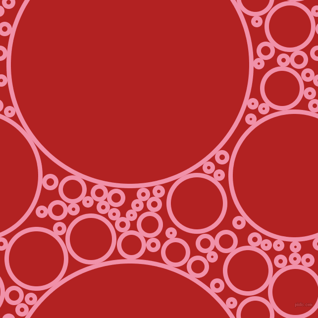 bubbles, circles, sponge, big, medium, small, 9 pixel line width, Mauvelous and Fire Brick circles bubbles sponge soap seamless tileable