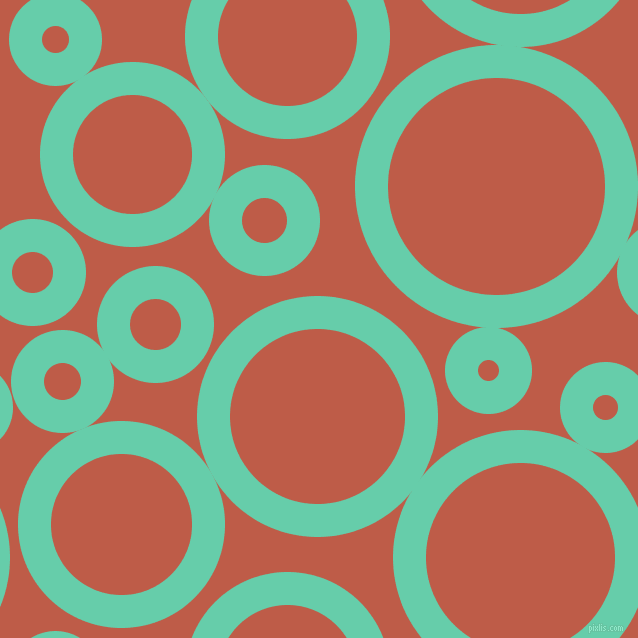 bubbles, circles, sponge, big, medium, small, 33 pixel line widthMedium Aquamarine and Flame Pea circles bubbles sponge soap seamless tileable