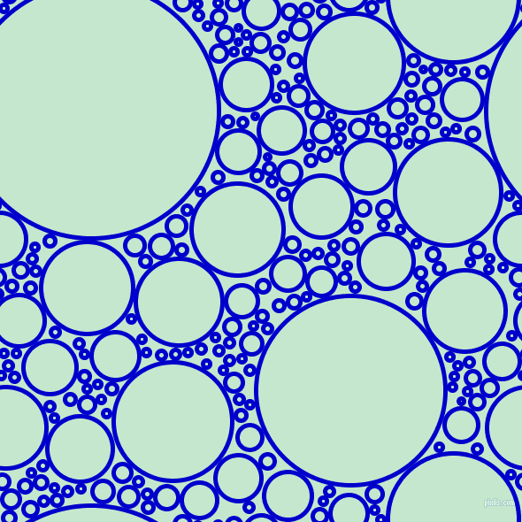 bubbles, circles, sponge, big, medium, small, 5 pixel line width, Medium Blue and Granny Apple circles bubbles sponge soap seamless tileable