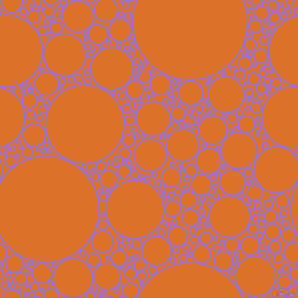 bubbles, circles, sponge, big, medium, small, 3 pixel line width, Medium Purple and Tahiti Gold circles bubbles sponge soap seamless tileable