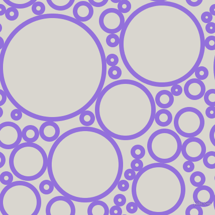 bubbles, circles, sponge, big, medium, small, 9 pixel line width, Medium Purple and Timberwolf circles bubbles sponge soap seamless tileable