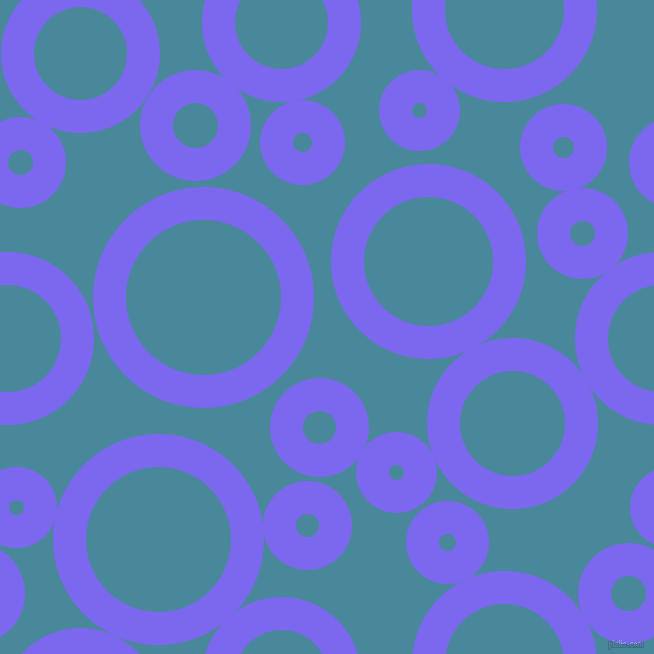 bubbles, circles, sponge, big, medium, small, 33 pixel line width, Medium Slate Blue and Hippie Blue circles bubbles sponge soap seamless tileable