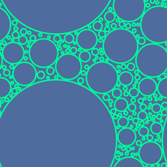 bubbles, circles, sponge, big, medium, small, 5 pixel line widthMedium Spring Green and San Marino circles bubbles sponge soap seamless tileable