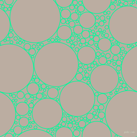 bubbles, circles, sponge, big, medium, small, 2 pixel line width, Medium Spring Green and Silk circles bubbles sponge soap seamless tileable