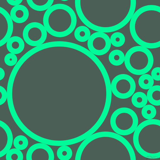 bubbles, circles, sponge, big, medium, small, 17 pixel line width, Medium Spring Green and Viridian Green circles bubbles sponge soap seamless tileable