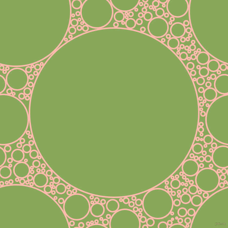 bubbles, circles, sponge, big, medium, small, 5 pixel line width, Melon and Chelsea Cucumber circles bubbles sponge soap seamless tileable