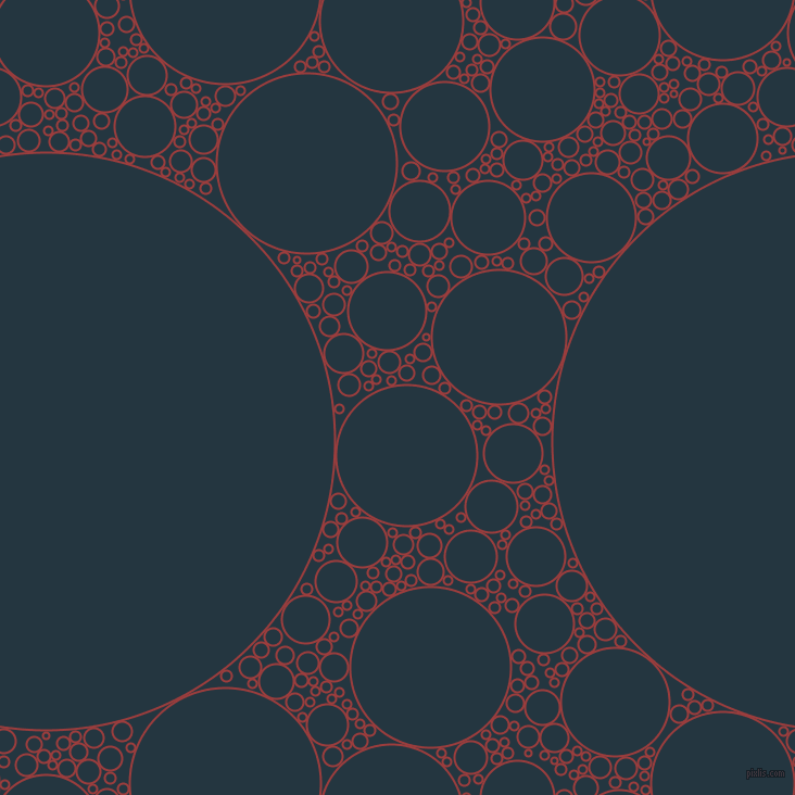 bubbles, circles, sponge, big, medium, small, 2 pixel line width, Mexican Red and Elephant circles bubbles sponge soap seamless tileable