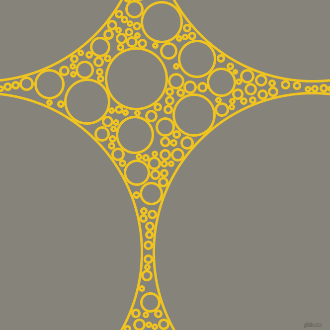 bubbles, circles, sponge, big, medium, small, 5 pixel line width, Moon Yellow and Friar Grey circles bubbles sponge soap seamless tileable