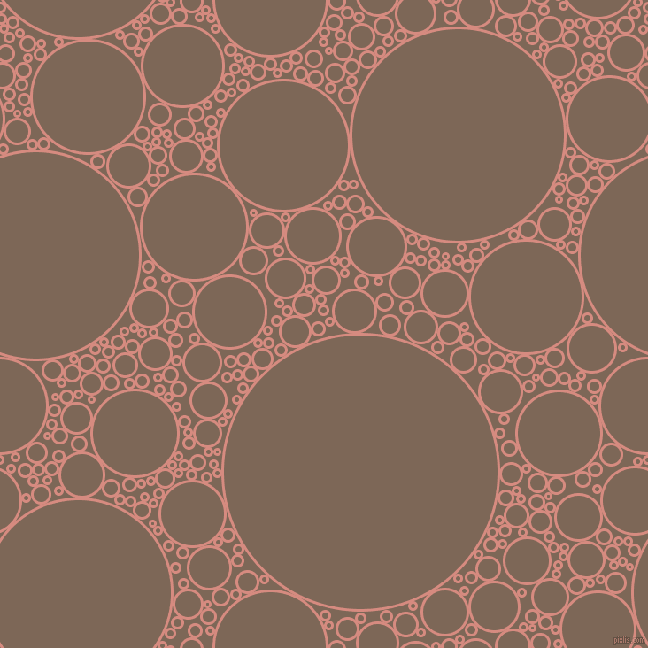 bubbles, circles, sponge, big, medium, small, 3 pixel line width, My Pink and Roman Coffee circles bubbles sponge soap seamless tileable