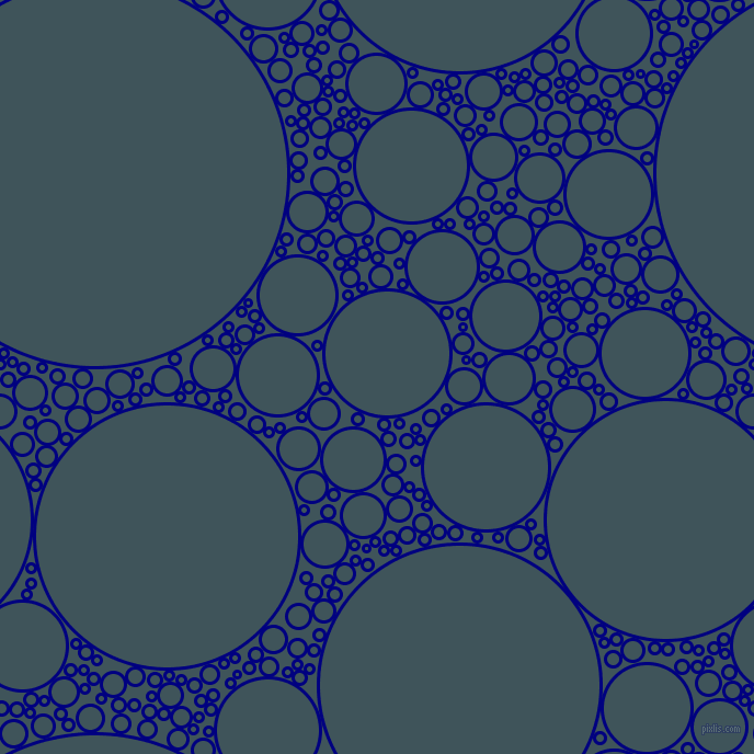 bubbles, circles, sponge, big, medium, small, 3 pixel line width, Navy and Casal circles bubbles sponge soap seamless tileable