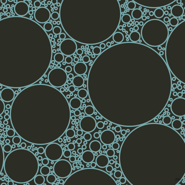bubbles, circles, sponge, big, medium, small, 5 pixel line width, Neptune and Green Waterloo circles bubbles sponge soap seamless tileable