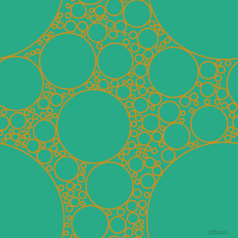 bubbles, circles, sponge, big, medium, small, 3 pixel line width, Nugget and Jungle Green circles bubbles sponge soap seamless tileable
