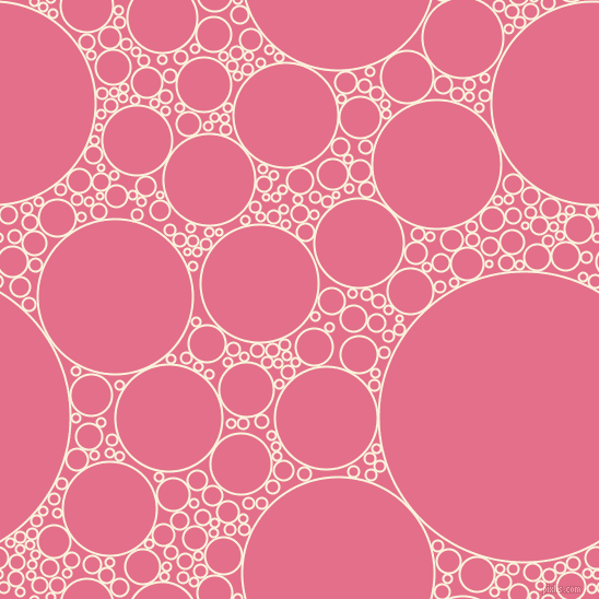 bubbles, circles, sponge, big, medium, small, 2 pixel line width, Off Yellow and Deep Blush circles bubbles sponge soap seamless tileable