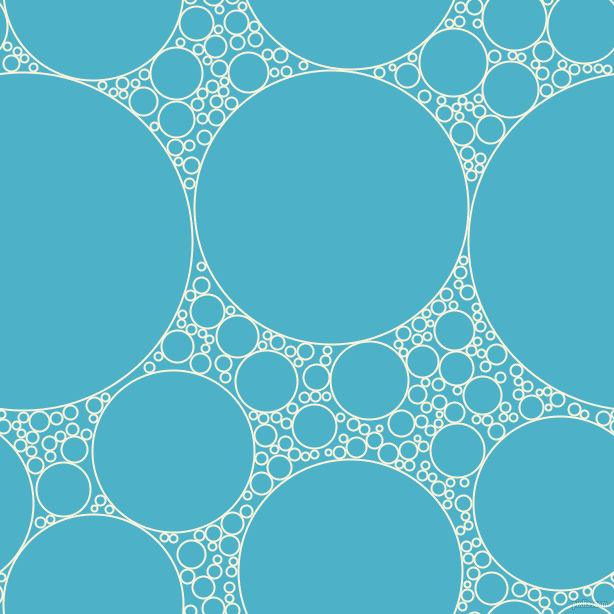 bubbles, circles, sponge, big, medium, small, 2 pixel line width, Off Yellow and Viking circles bubbles sponge soap seamless tileable