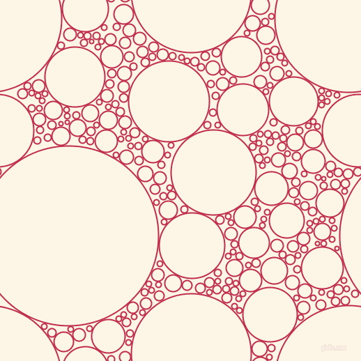 bubbles, circles, sponge, big, medium, small, 2 pixel line width, Old Rose and Old Lace circles bubbles sponge soap seamless tileable