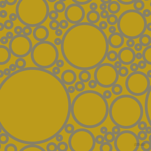 bubbles, circles, sponge, big, medium, small, 9 pixel line width, Olive Haze and Buddha Gold circles bubbles sponge soap seamless tileable