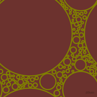 bubbles, circles, sponge, big, medium, small, 5 pixel line width, Olive and Kenyan Copper circles bubbles sponge soap seamless tileable