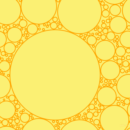 bubbles, circles, sponge, big, medium, small, 3 pixel line width, Orange and Witch Haze circles bubbles sponge soap seamless tileable