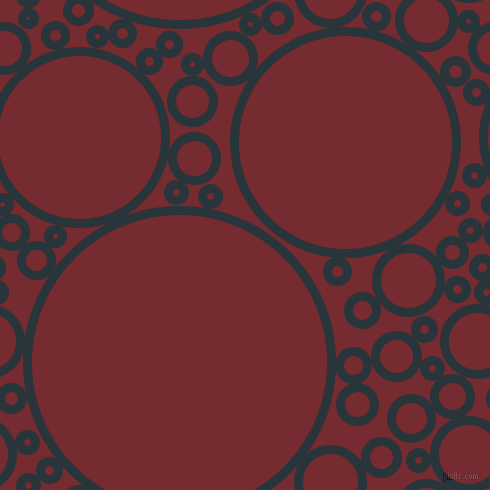 bubbles, circles, sponge, big, medium, small, 9 pixel line width, Oxford Blue and Tamarillo circles bubbles sponge soap seamless tileable