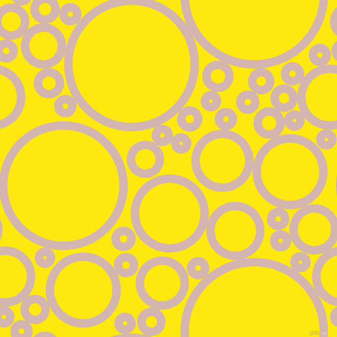bubbles, circles, sponge, big, medium, small, 17 pixel line width, Oyster Pink and Lemon circles bubbles sponge soap seamless tileable