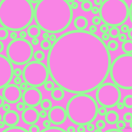 bubbles, circles, sponge, big, medium, small, 9 pixel line width, Pale Green and Pale Magenta circles bubbles sponge soap seamless tileable