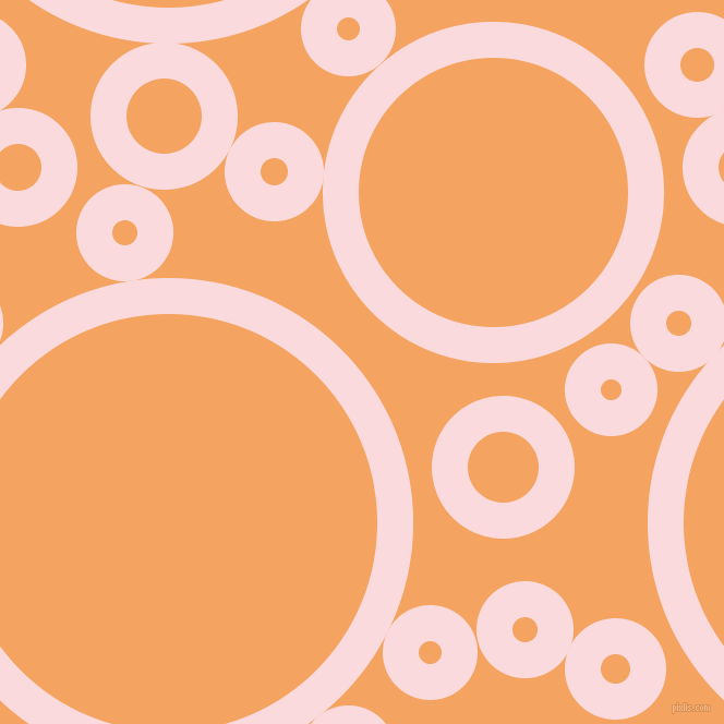 bubbles, circles, sponge, big, medium, small, 33 pixel line width, Pale Pink and Sandy Brown circles bubbles sponge soap seamless tileable