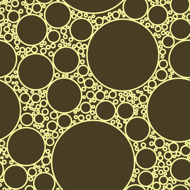 bubbles, circles, sponge, big, medium, small, 5 pixel line width, Pale Prim and Madras circles bubbles sponge soap seamless tileable