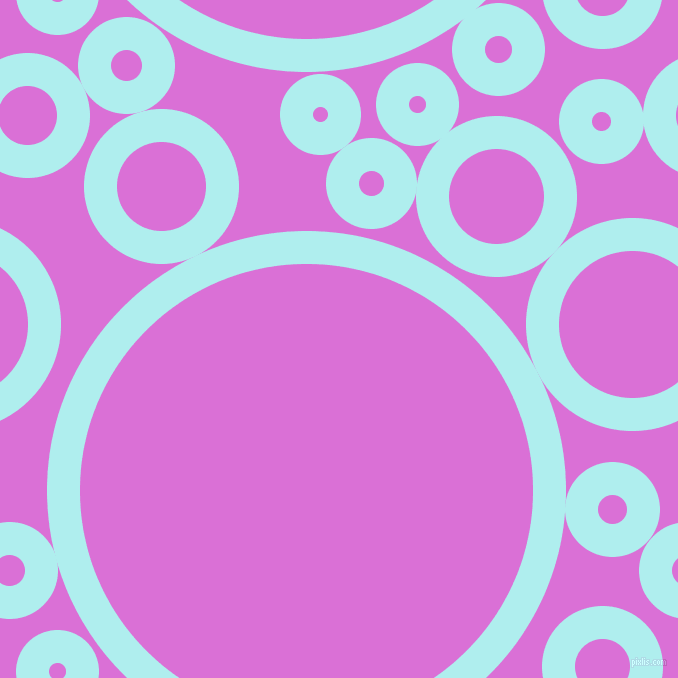 bubbles, circles, sponge, big, medium, small, 33 pixel line width, Pale Turquoise and Orchid circles bubbles sponge soap seamless tileable