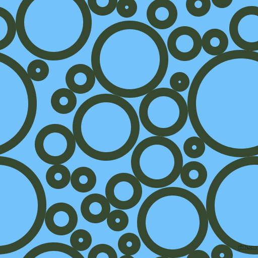 bubbles, circles, sponge, big, medium, small, 17 pixel line width, Palm Leaf and Maya Blue circles bubbles sponge soap seamless tileable