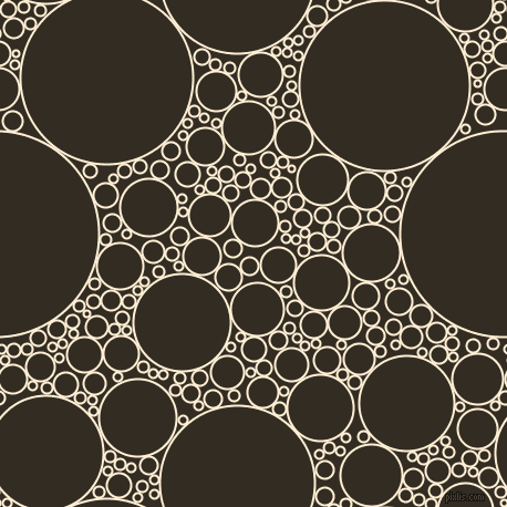 bubbles, circles, sponge, big, medium, small, 2 pixel line width, Papaya Whip and Black Magic circles bubbles sponge soap seamless tileable