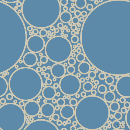 bubbles, circles, sponge, big, medium, small, 5 pixel line width, Parchment and Air Force Blue circles bubbles sponge soap seamless tileable