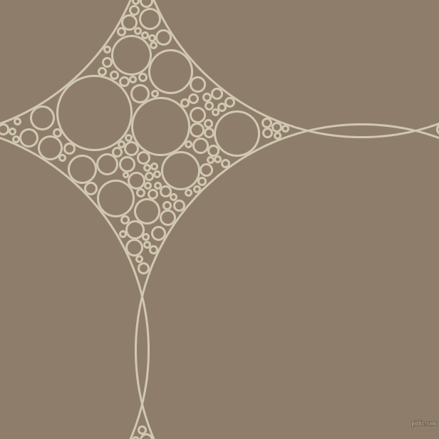 bubbles, circles, sponge, big, medium, small, 3 pixel line width, Parchment and Squirrel circles bubbles sponge soap seamless tileable