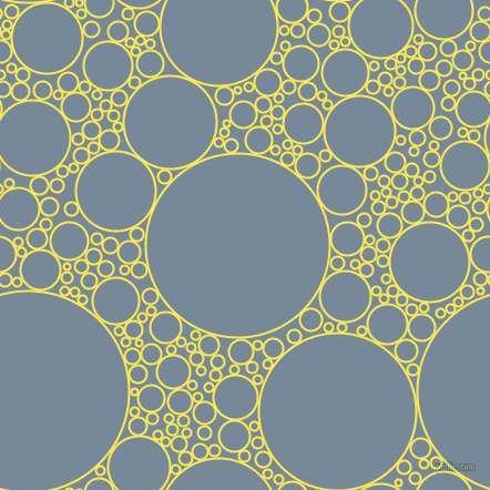 bubbles, circles, sponge, big, medium, small, 2 pixel line width, Paris Daisy and Light Slate Grey circles bubbles sponge soap seamless tileable