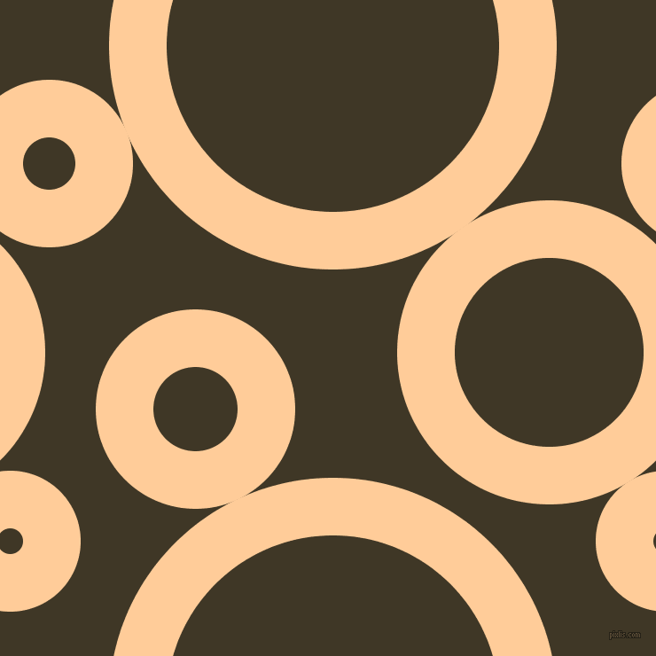 bubbles, circles, sponge, big, medium, small, 65 pixel line width, Peach-Orange and Birch circles bubbles sponge soap seamless tileable