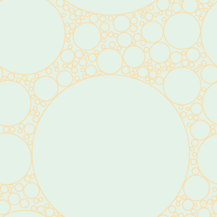 bubbles, circles, sponge, big, medium, small, 2 pixel line width, Peach-Yellow and Polar circles bubbles sponge soap seamless tileable
