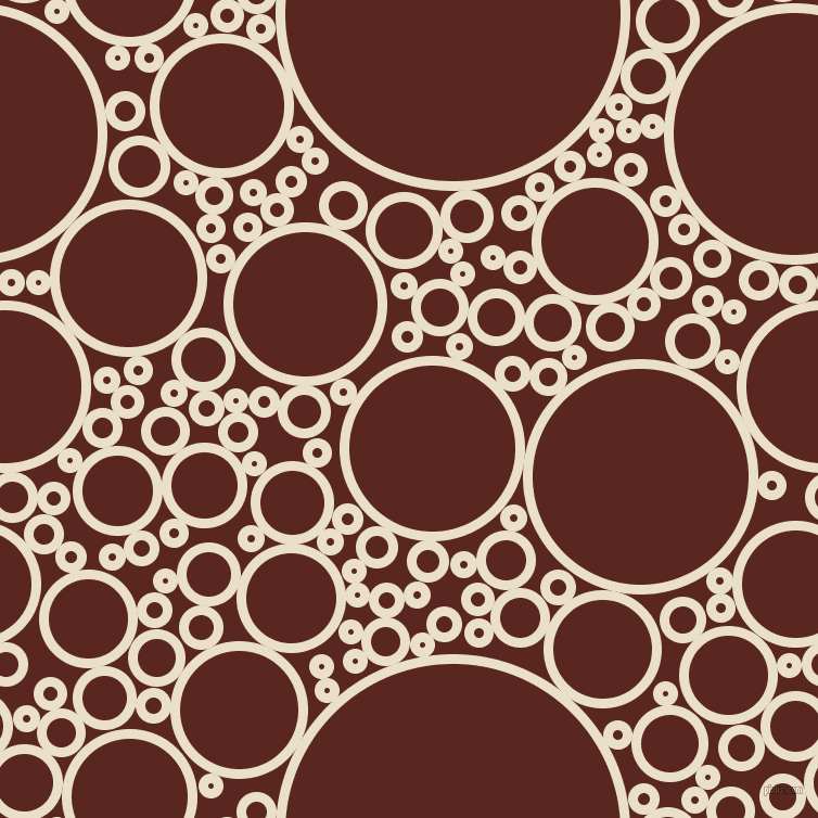 bubbles, circles, sponge, big, medium, small, 9 pixel line width, Pearl Lusta and Caput Mortuum circles bubbles sponge soap seamless tileable