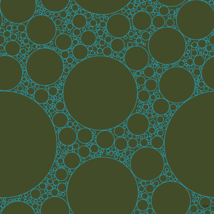 bubbles, circles, sponge, big, medium, small, 2 pixel line width, Pelorous and Bronzetone circles bubbles sponge soap seamless tileable