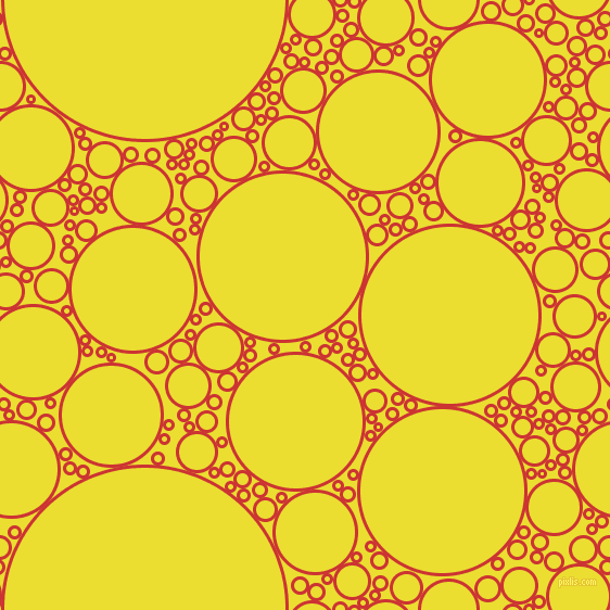bubbles, circles, sponge, big, medium, small, 3 pixel line width, Persian Red and Golden Fizz circles bubbles sponge soap seamless tileable
