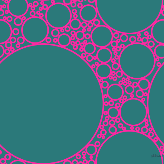 bubbles, circles, sponge, big, medium, small, 5 pixel line width, Persian Rose and Atoll circles bubbles sponge soap seamless tileable