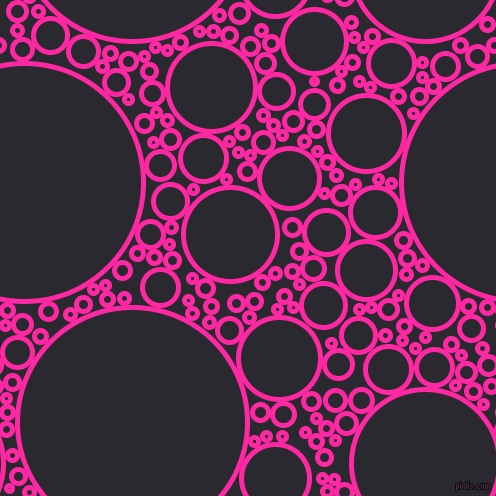 bubbles, circles, sponge, big, medium, small, 5 pixel line width, Persian Rose and Jaguar circles bubbles sponge soap seamless tileable