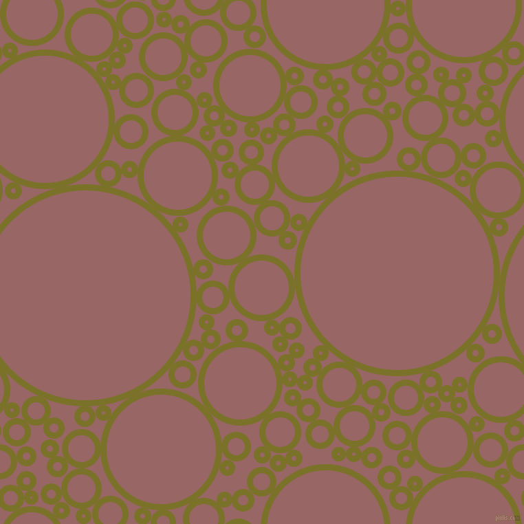 bubbles, circles, sponge, big, medium, small, 9 pixel line width, Pesto and Copper Rose circles bubbles sponge soap seamless tileable