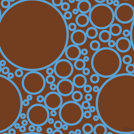 bubbles, circles, sponge, big, medium, small, 9 pixel line width, Picton Blue and Peru Tan circles bubbles sponge soap seamless tileable
