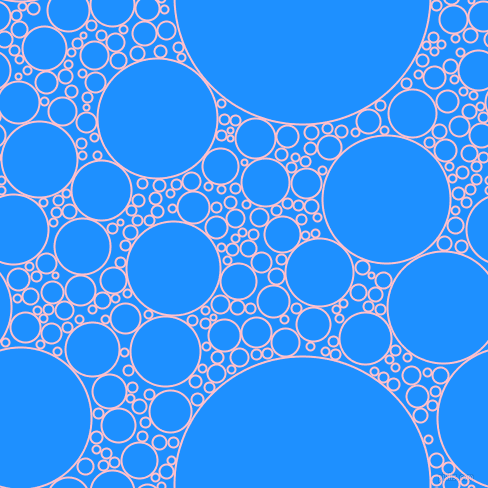 bubbles, circles, sponge, big, medium, small, 2 pixel line width, Pink and Dodger Blue circles bubbles sponge soap seamless tileable