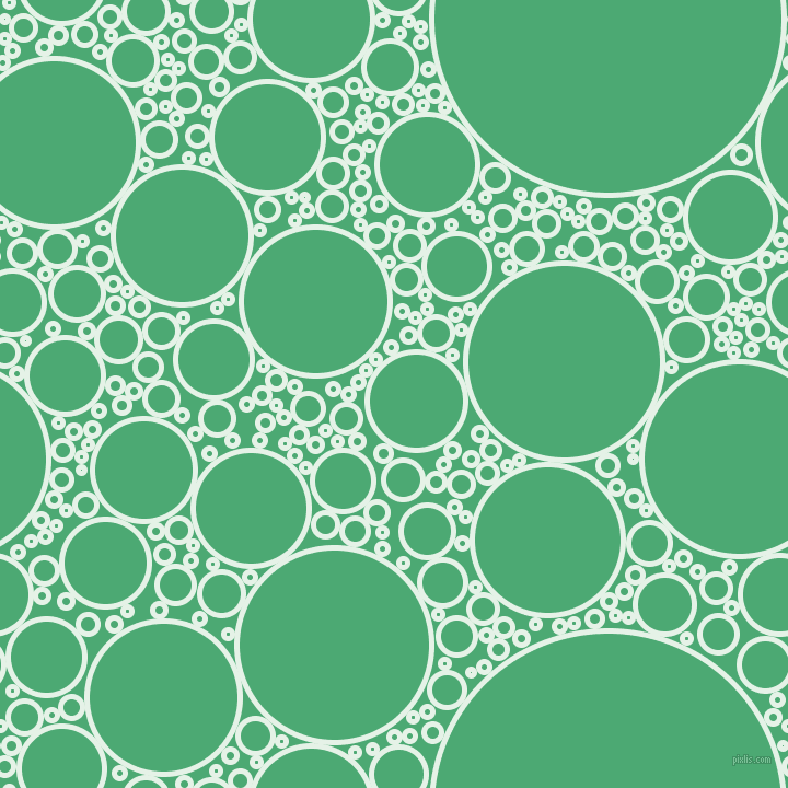 bubbles, circles, sponge, big, medium, small, 5 pixel line width, Polar and Ocean Green circles bubbles sponge soap seamless tileable