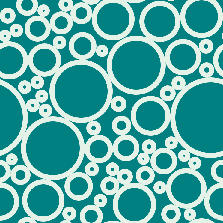 bubbles, circles, sponge, big, medium, small, 17 pixel line width, Polar and Teal circles bubbles sponge soap seamless tileable