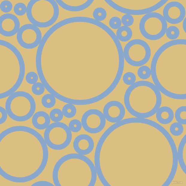 bubbles, circles, sponge, big, medium, small, 17 pixel line width, Polo Blue and Straw circles bubbles sponge soap seamless tileable