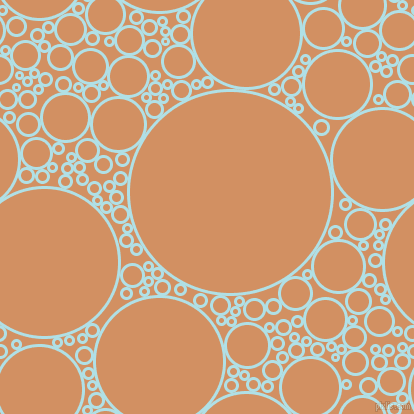 bubbles, circles, sponge, big, medium, small, 3 pixel line width, Powder Blue and Whiskey circles bubbles sponge soap seamless tileable